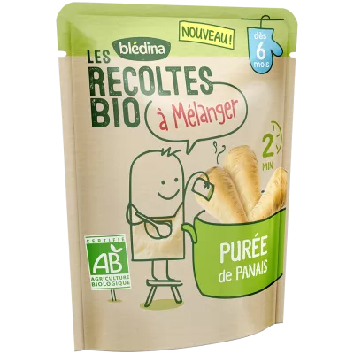 Repas bébé dès 6 mois purée de panais Bio 120g - BLÉDINA