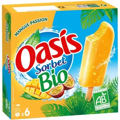Batonnets mangue passion BIO x6 240g - OASIS