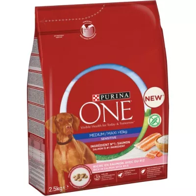 Croquettes chien saumon riz 2,5 kg - PURINA