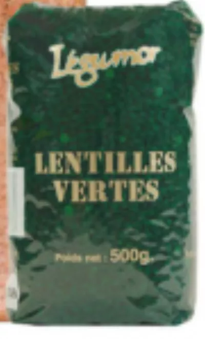 Lentilles vertes 500g - LEGUMOR