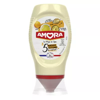 Dijon mayonnaise 5 ingredients, 235g - AMORA