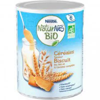 Céréales bébé biscuité dès 6 mois Bio P'tite Céréale - 240g - NESTLE