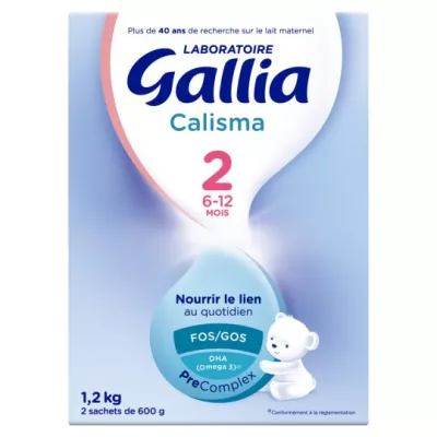 दूसरी आयु 2x600g Celisma पाउडर दूध - GALLIA