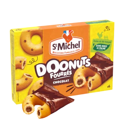 Gâteaux doonuts fourrés chocolat 180g - ST MICHEL