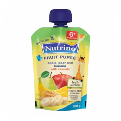 Nutrino Fruit Puree - Apple, Pear And Banana With Cereals