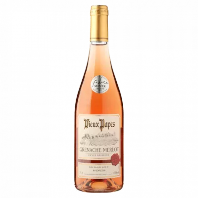 Vinho Rosé Merlot Grenache, 75 cl - VIEUX PAPES