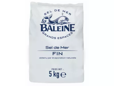Fine Dried Sea Salt 5kg - LA BALEINE
