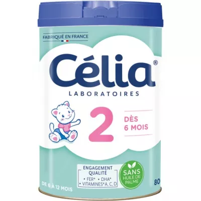 Lait en poudre 2ème âge 800g - CÉLIA LABORATOIRES