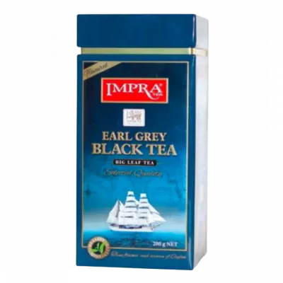 Impra, Black Tea, Flavoured Earl Grey Dc Staple Free, 2gx100