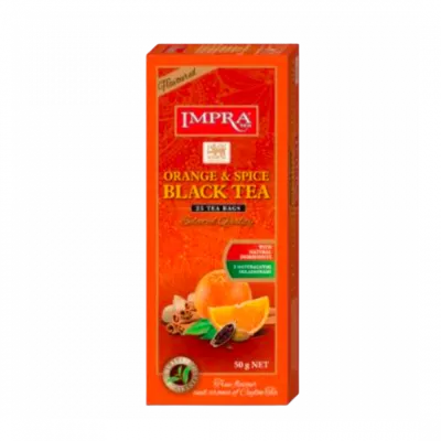 Impra, Black Tea,flavoured Orange And Spice âwith Natural Piecesâ  2gx25x24, Inner Cartons