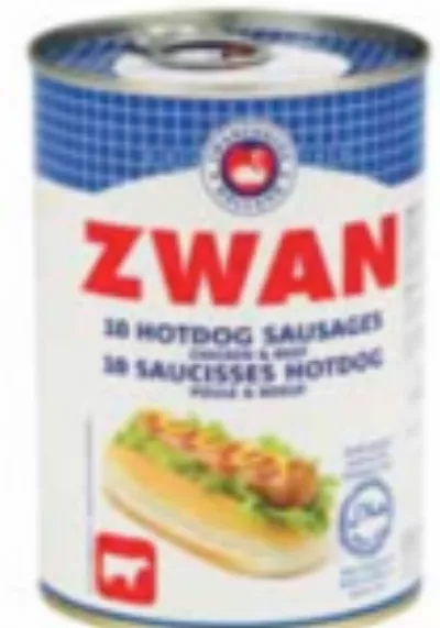 Saucisses hot dog ZWAN poulet boeuf (24 x 400 g)