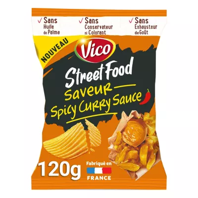 Chips Street Food Spicy Curry Sauce 120g - VICO