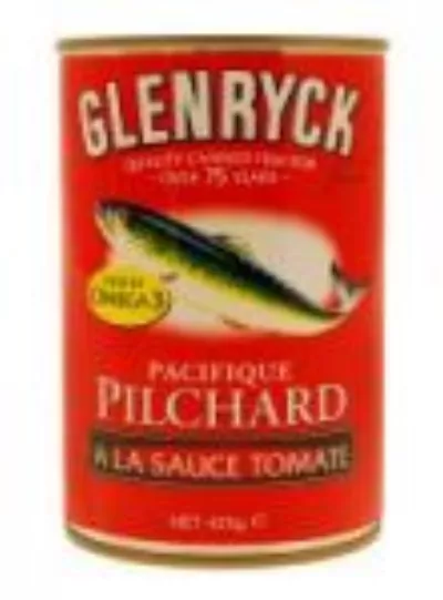 Pilchards Tomate Glenryck boite 1 - 2 x 24