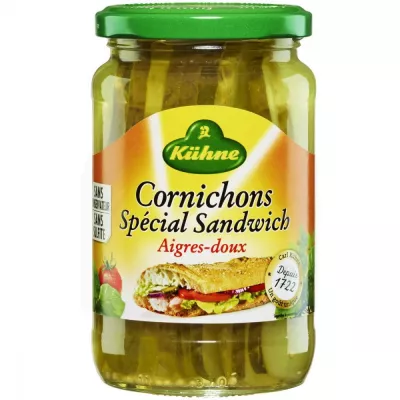 Encurtidos Sandwich Agridulces Especiales, 185g -  KÜHNE