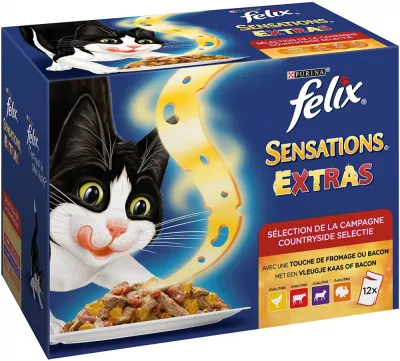 Sachet Fraîcheur Felix pour Chat Adulte Sélection campagne 12x100g - PURINA
