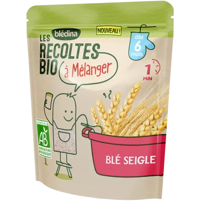 Céréales blé et seigle bio à mélanger dès 6 mois 180g - BLÉDINA