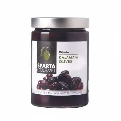 Sparta Gourmet Kalamata Olives Whole 340gr (glass Jar)