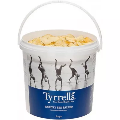 Khoai tây chiên muối biển nhẹ, 150g - TYRRELLS