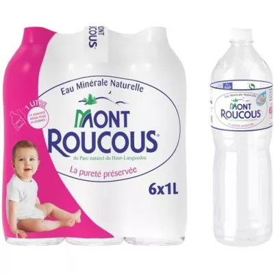 Eau minérale naturelle 1L - MONT ROUCOUS