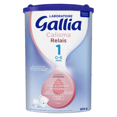 Lait En Poudre Calisma Relais 1er âge 830g - GALLIA