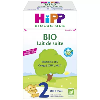 Lait en poudre 2ème âge BIO 800 g - HIPP BIOLOGIQUE