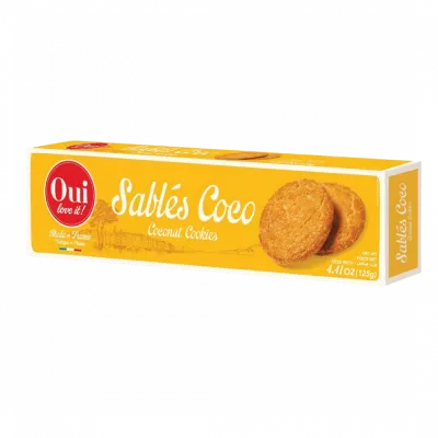 SablÃ DorÃ Noix De Coco Oui Love It 125gr Cx24