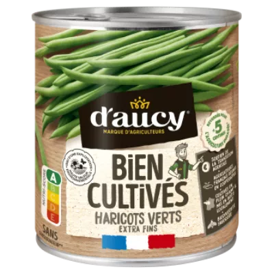 Haricots Verts Bien Cultivés 530g - D'AUCY