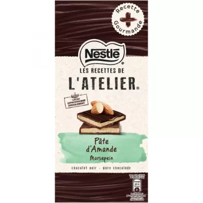 Tablette de chocolat noir pâte d'amande 150g - NESTLÉ