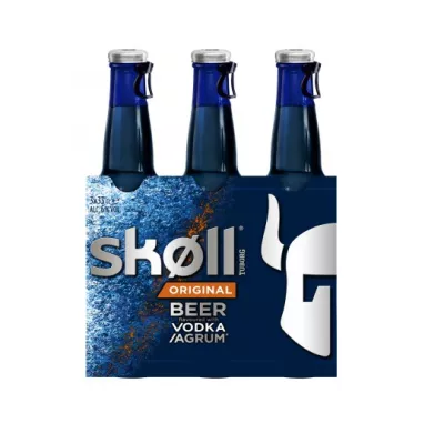 Cranberry and lemon vodka flavored beer - SKOLL TUBORG