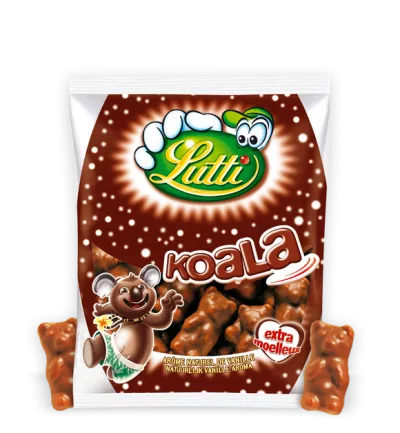 Bonbons guimauves chocolat lait Koala 175 g - LUTTI
