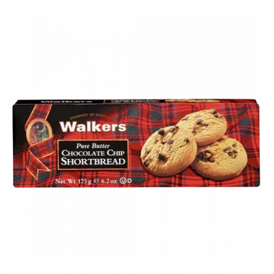 Walkers Shortbread Chocolate Chip 125gr Cx12