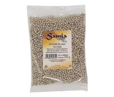 Hele witte peper 250 g - SAMIA