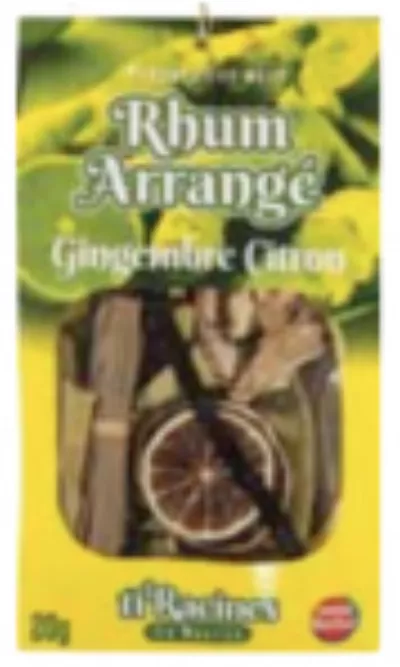 Préparation Rhum Arrangé Gingembre Citron TI'RACINES (20 x 20 g)
