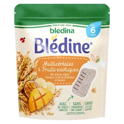 Multi céréales Bébé dès 6 mois aux fruits exotiques Blédine 200g - BLÉDINA