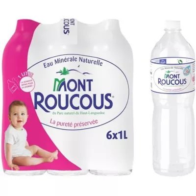Eau minérale naturelle 1L - MONT ROUCOUS
