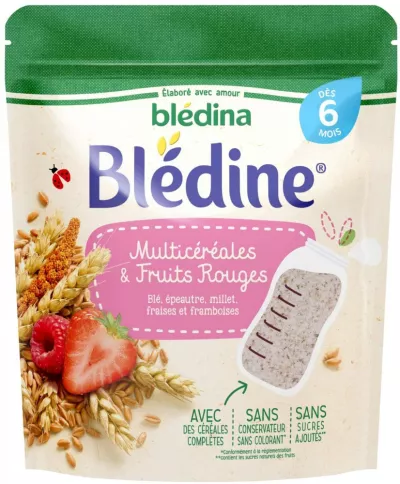 Céréales pour bébé Dès 6 mois multicéréales & fruits rouges 200g - BLÉDINA