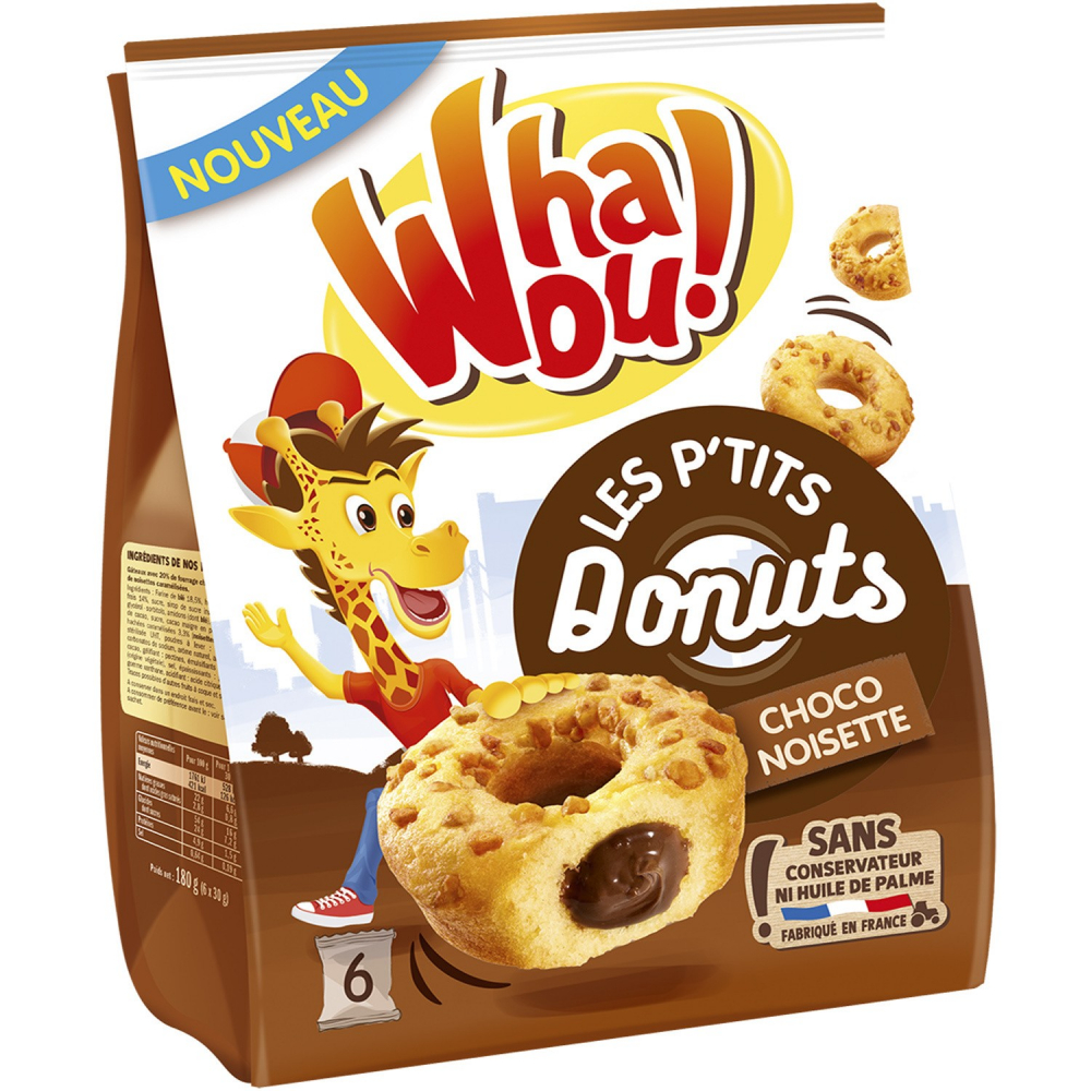 Donuts Chocolat Noisette 180g - WHAOU