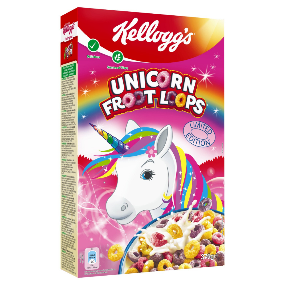 ZURU Snackles (Froot Loops - Peluche De Unicornio De Gran Tamaño De 14 Pulgadas Por ZURU, Felpa Ultra Suave, Peluche Coleccionable Con Marcas Con Licencia Real, Animal De Peluche