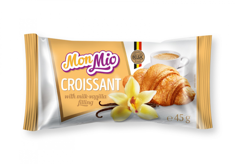 Croissant fourré à la vanille 45g - MONMIO