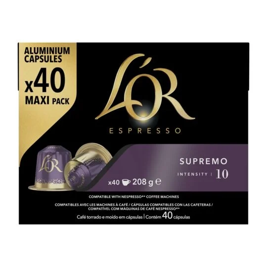 Caf Supremo X40 Capsules Aluminium 208g