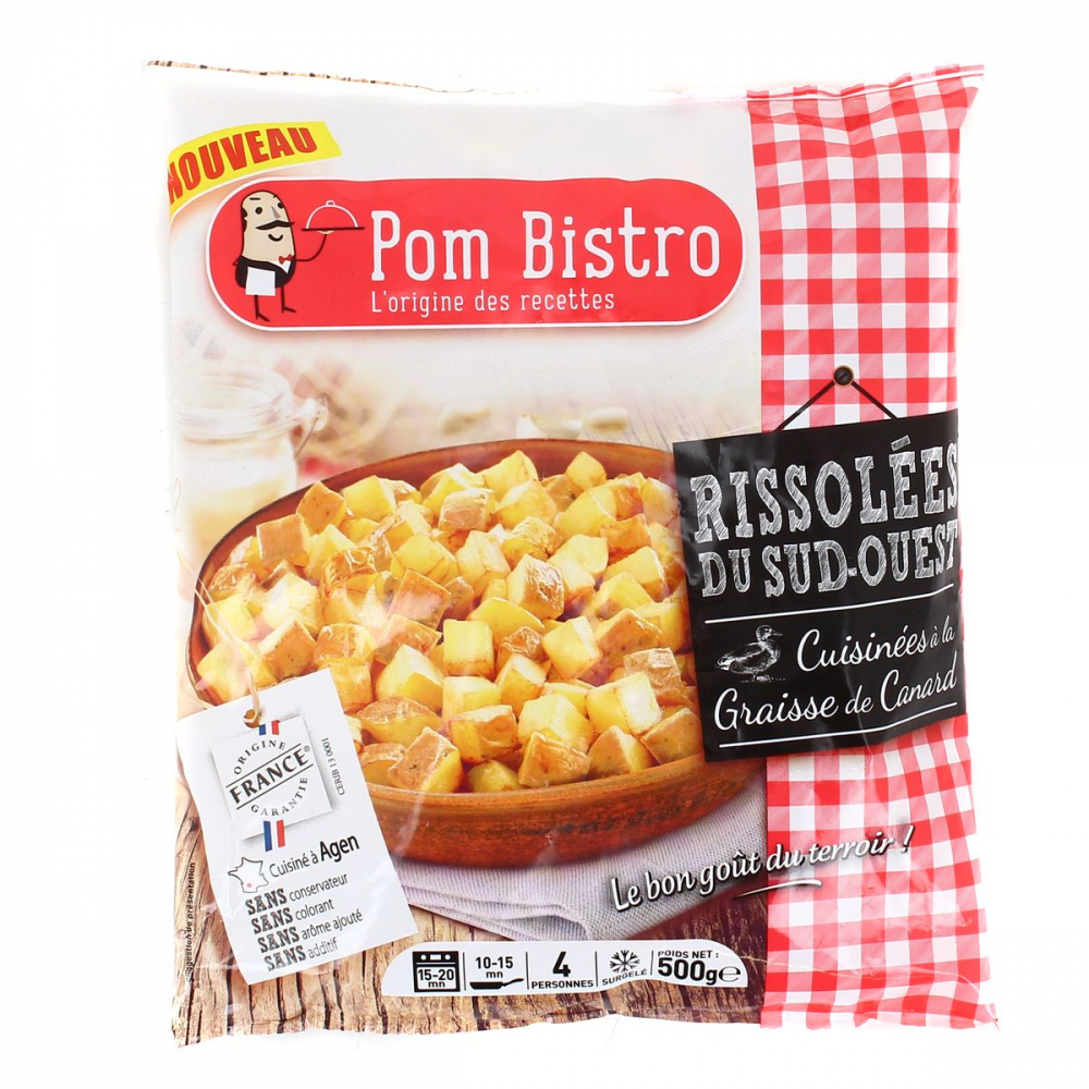 Pom Bistro Rissolées du Sud Ouest cuisinées à la graisse de canard 500G