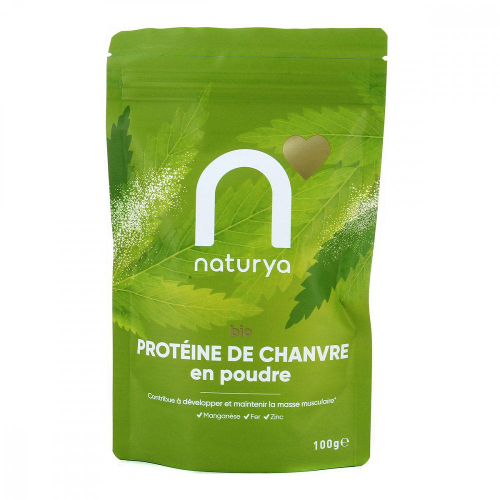 Protéine de chanvre en poudre bio 100g - NATURYA