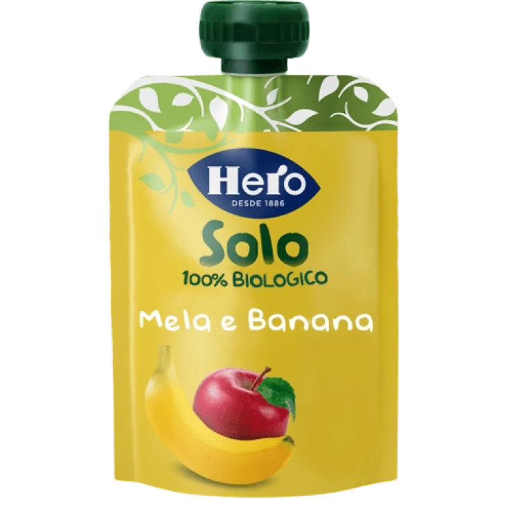 Gourde Compote Melon et Banane Bio 100gg - HERO