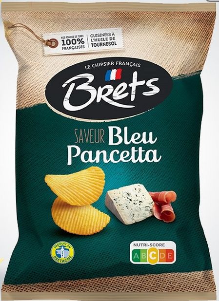 Blue Pancetta Crisps, 125g - BRET'S