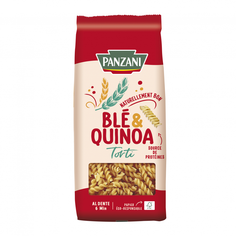 Pâtes Torti Blé & Quinoa 500g - PANZANI