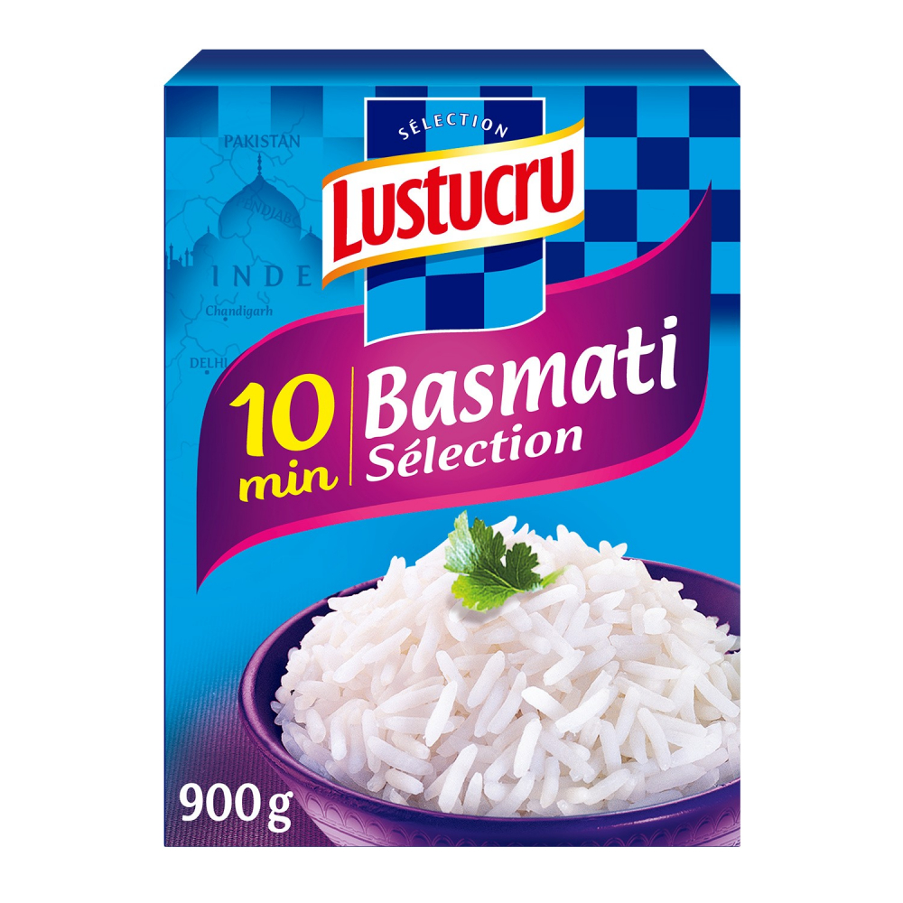 Grossiste Riz Basmati Sé lection, 900g LUSTUCRU