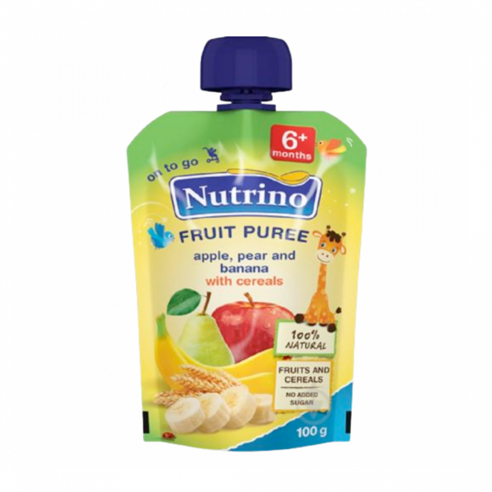 Nutrino Fruit Puree - Apple, Pear And Banana With Cereals