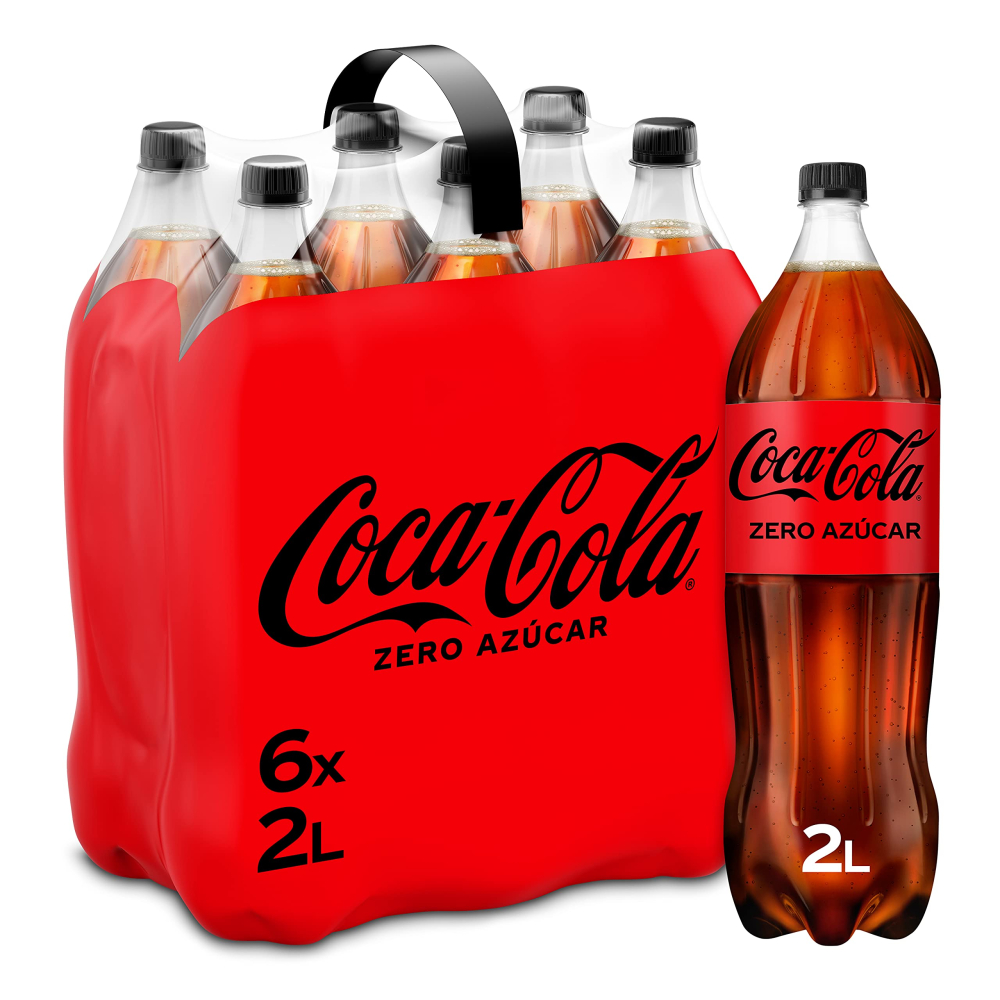 كوكا كولا زيرو 6x2 لتر - كوكا كولا
