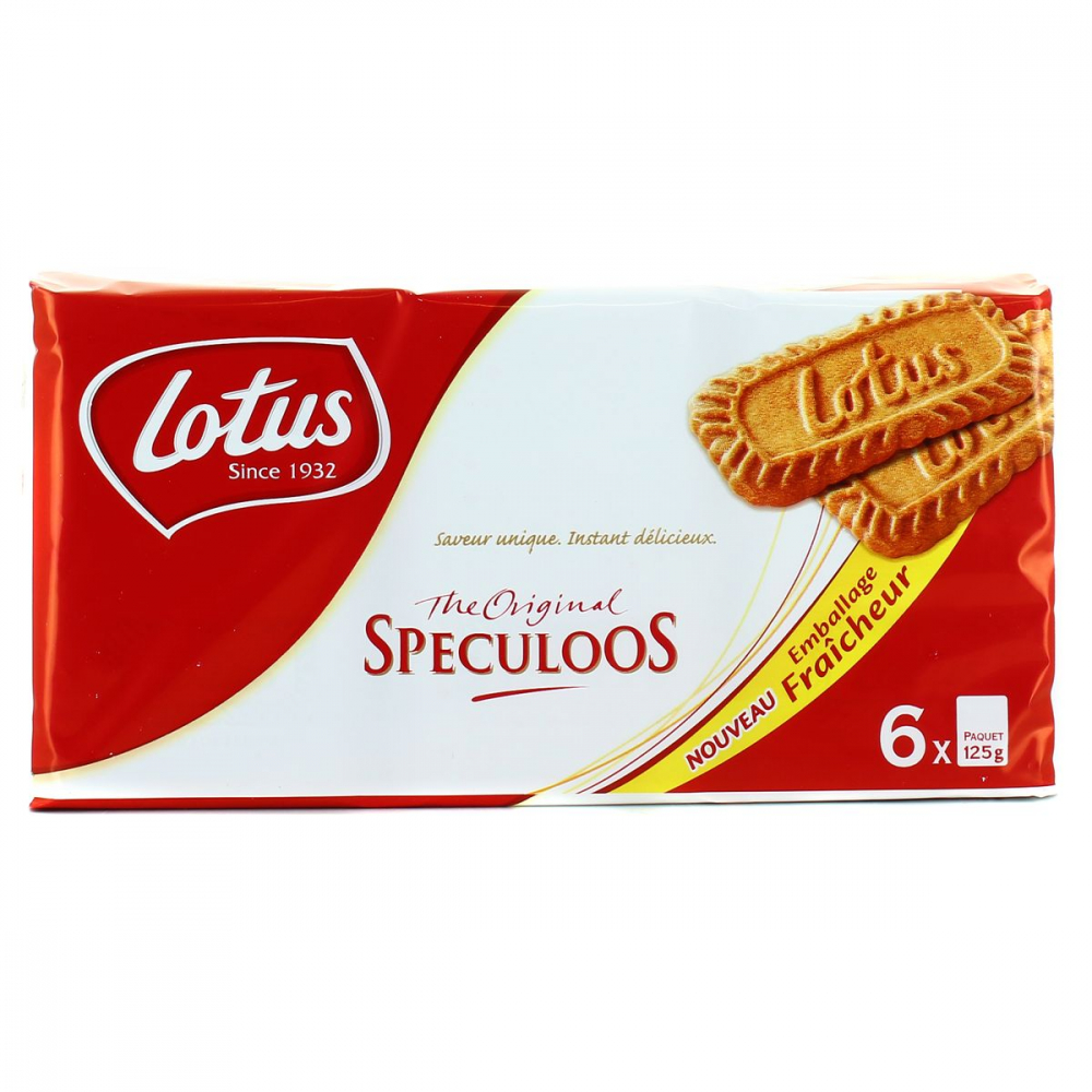 Biscoitos Speculoos Originais 6x125g - LOTUS