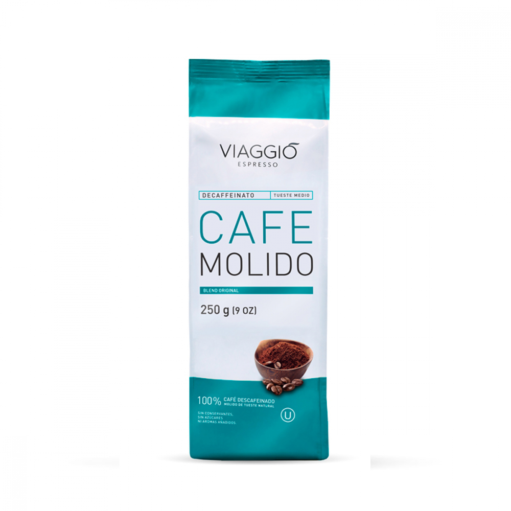 Ground Coffee Viaggio Espresso Mexico Descafeinado 250 Gr (v1)